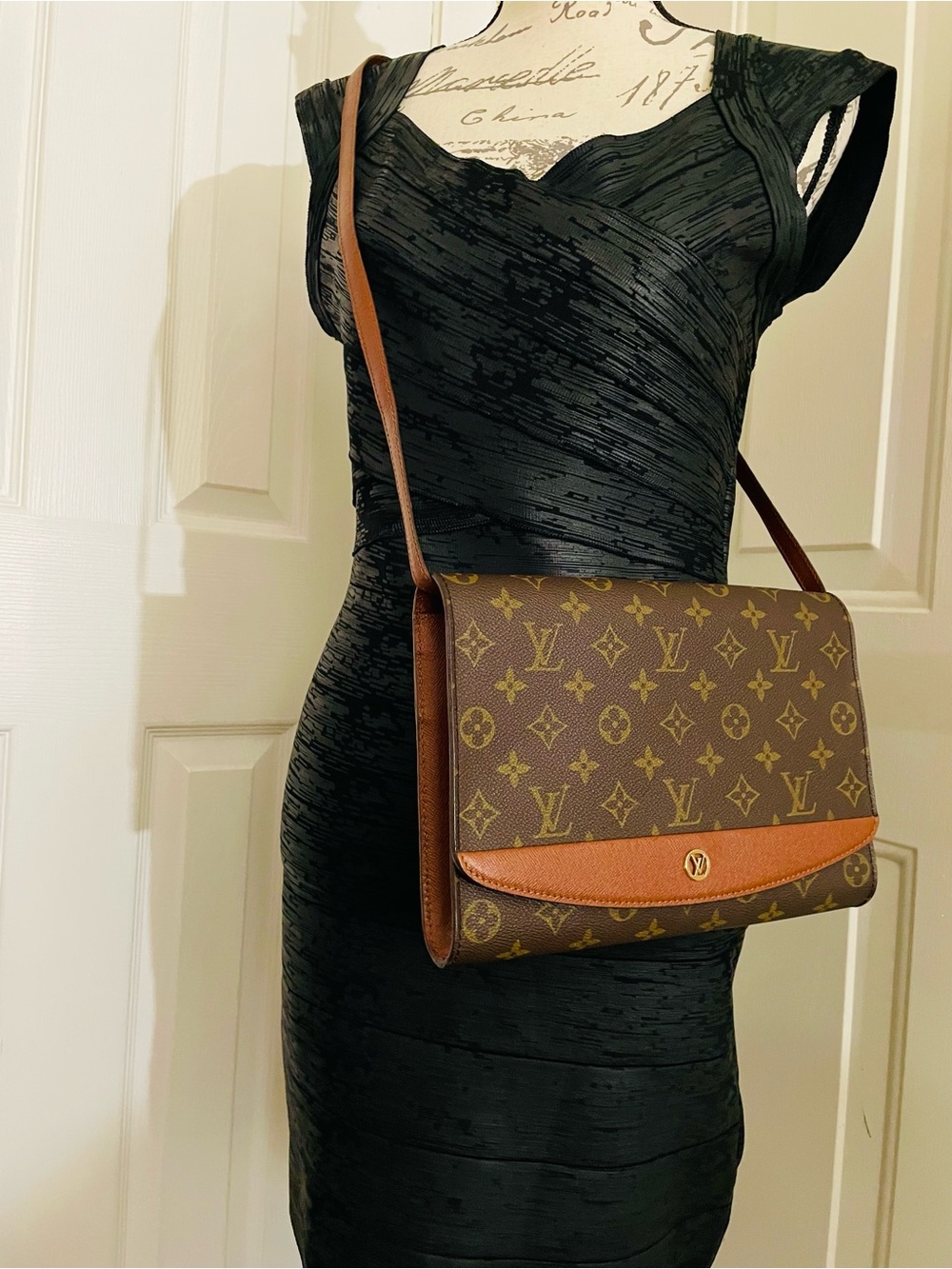 Louis Vuitton 2Way Bordeaux Monogram Leather Shoulder Bag